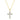 Sterling Silver CZ Faith Cross gold Necklace