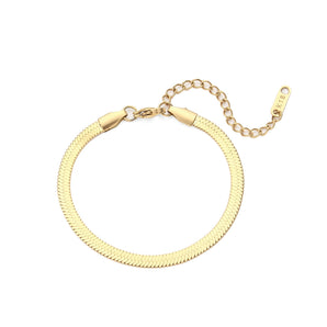 Gold Herringbone Bracelet 