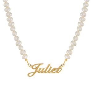 the pearl name necklace