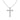 silver cross necklace for woman