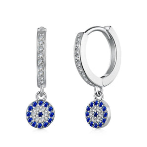 Evil Eye Earrings Hoops