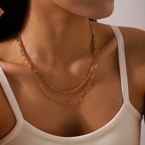 Everyday layered necklace