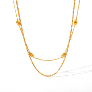 Cute Bea layered necklace